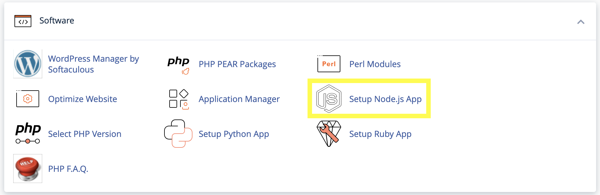 cPanel NodeJS